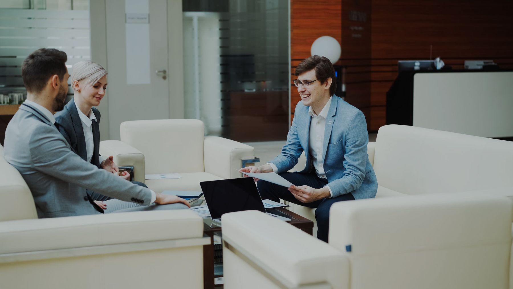 Business travellers on a corporate programme